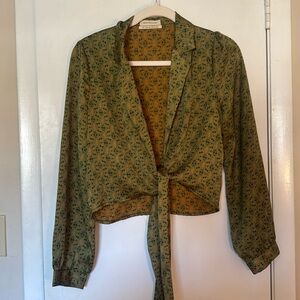 Urban outfitters satin blouse